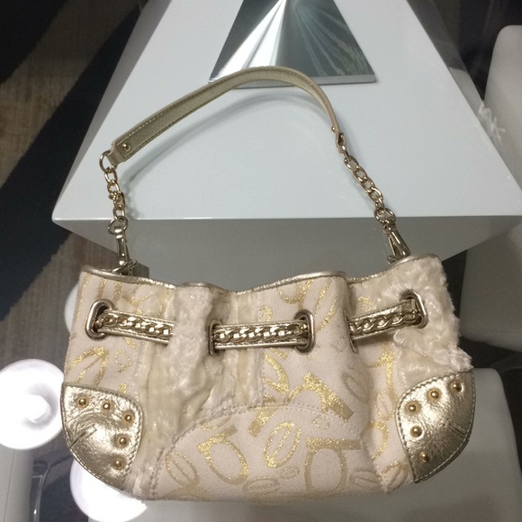 Bebe Patchwork Clutch/small purse? - Picture 2 of 6